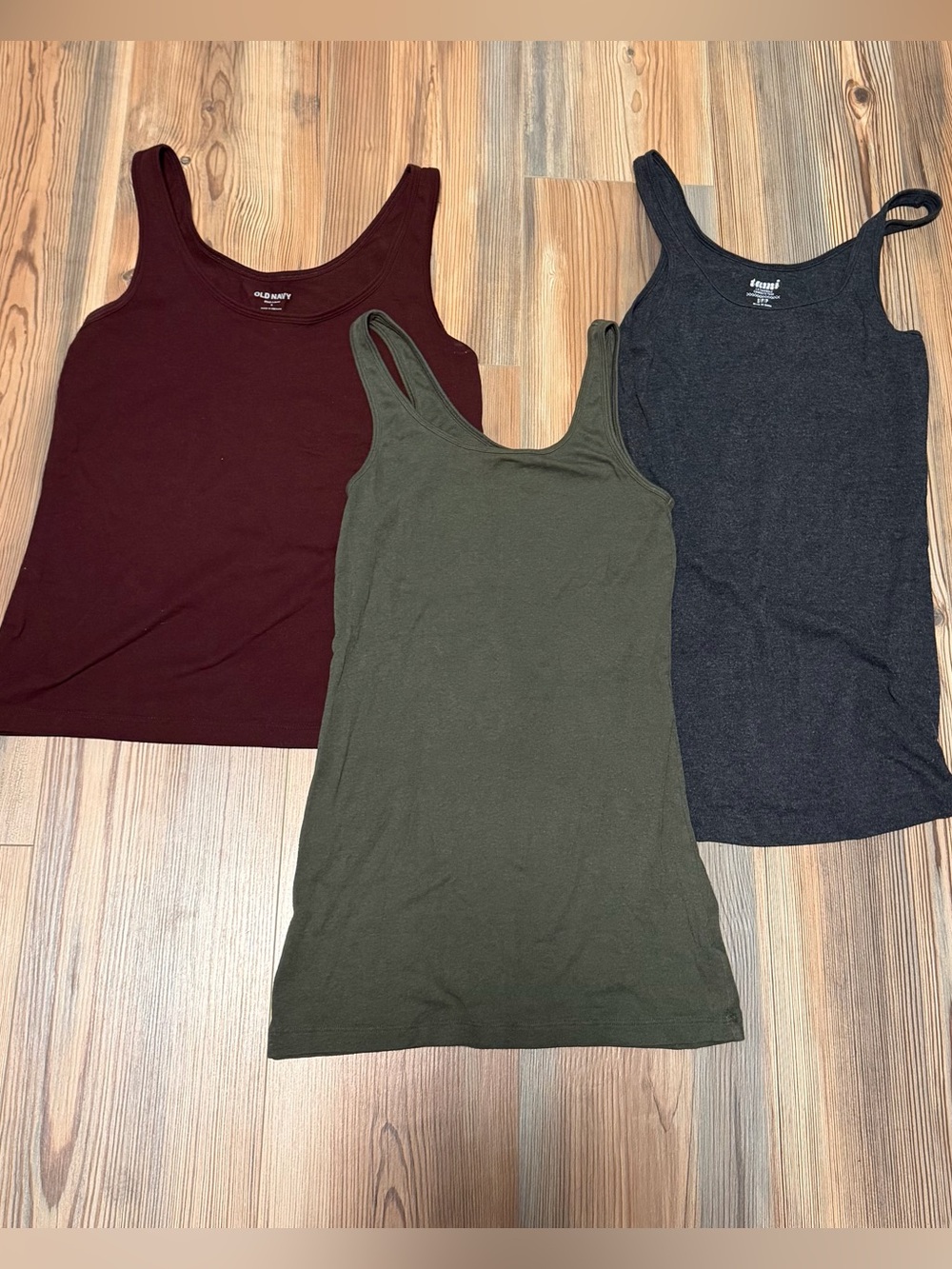 Bundle of 3 Old Navy wide strap tank tops